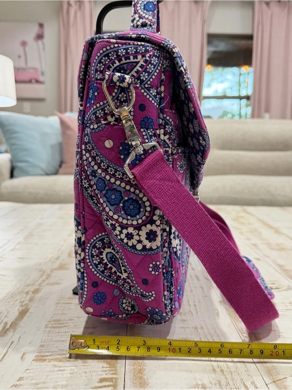 Vera Bradley Magenta Paisley Boysenberry Quilted Laptop vintage Retired